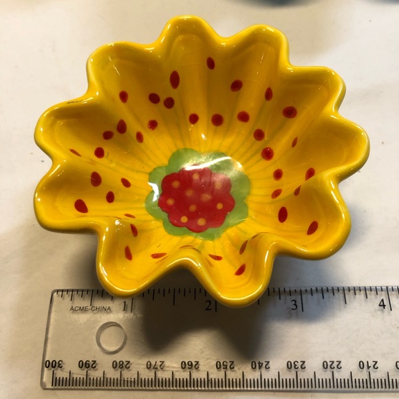 Unique Colourful Floral Serving Bowl 3 Bowls 8” to 4” - Picture 4 of 13